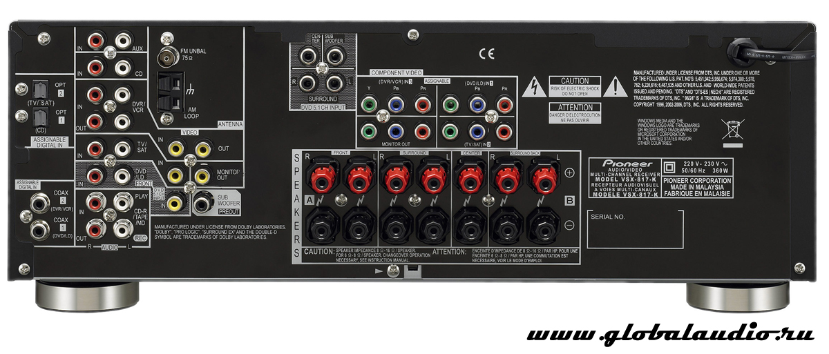 ресивер pioneer vsx-817 инструкция