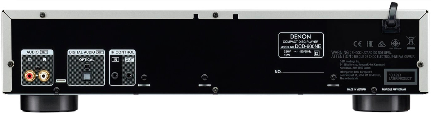 Denon DCD-600NE (Premium Silver)  задняя панель