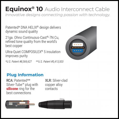 Межблочный аудио кабель Wireworld Equinox 10 (0.5 m)