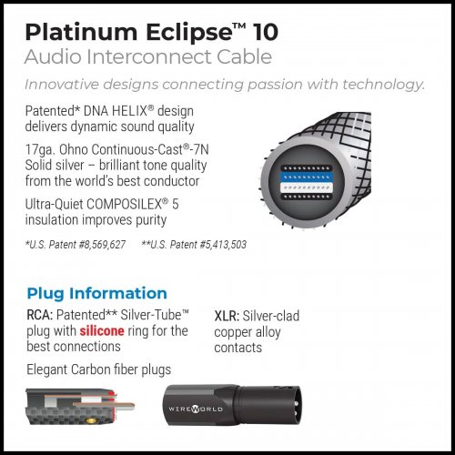 Межблочный аудио кабель Wireworld Platinum Eclipse 10 (1.0 m)
