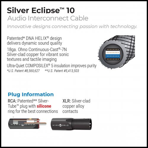 Межблочный аудио кабель Wireworld Silver Eclipse 10 (1.0 m)