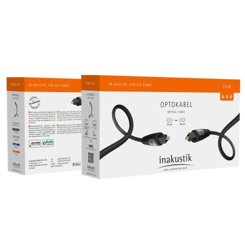 inakustik Star Optical Cable 0.75 m Цифровой оптический аудиокабель