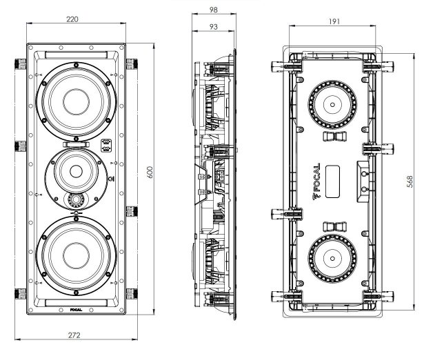 АЧХ Focal 300 IWLCR6