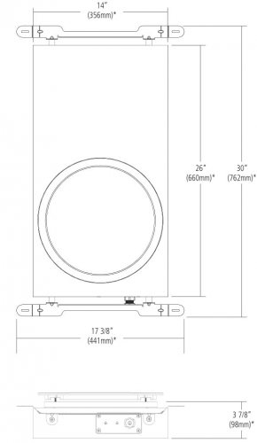 PSB CSIW SUB10 размеры