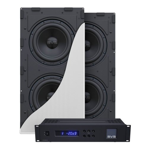 SVS 3000 In Wall Double Sub Комплект из встраиваемых сабвуферов и усилителя