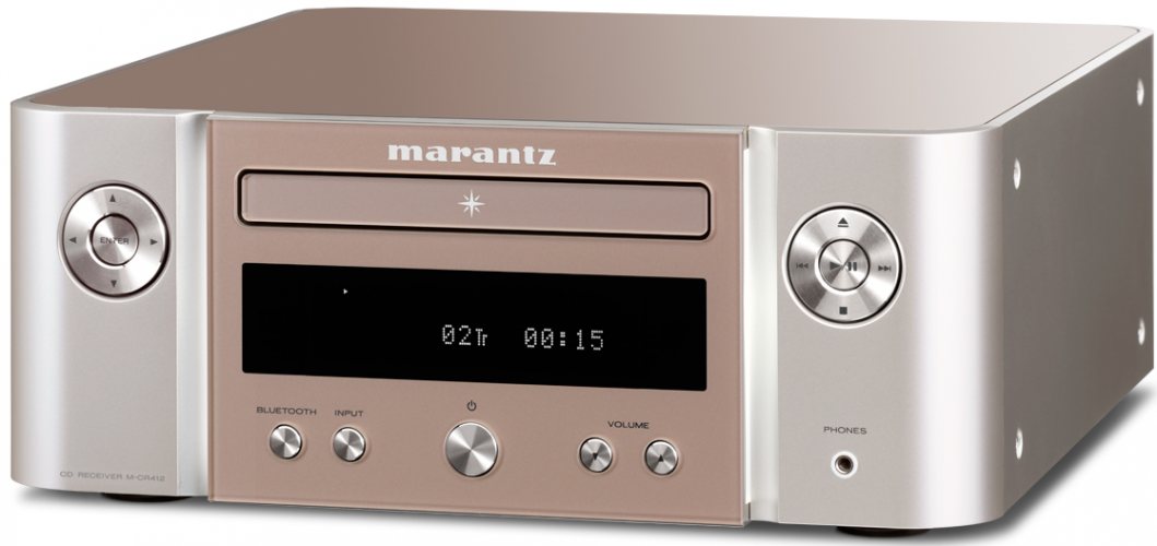 Marantz M-CR412 (Silver-Gold) передняя панель