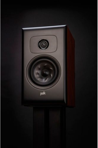 Polk Audio L100 (Brown Walnut) на напольной стойке