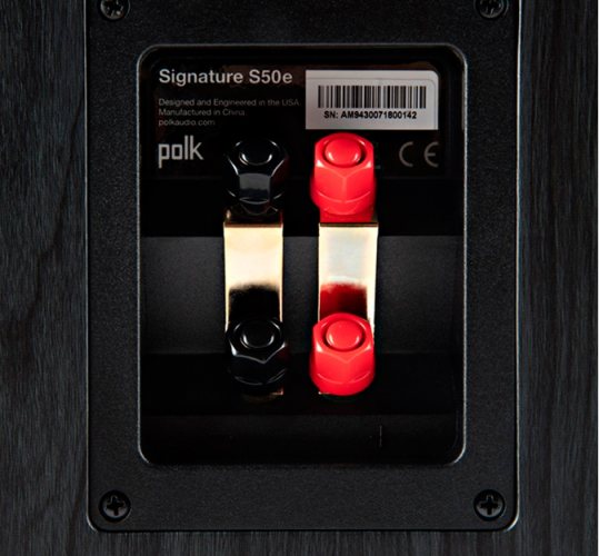 Polk Audio S50e (Black) акустические разъёмы