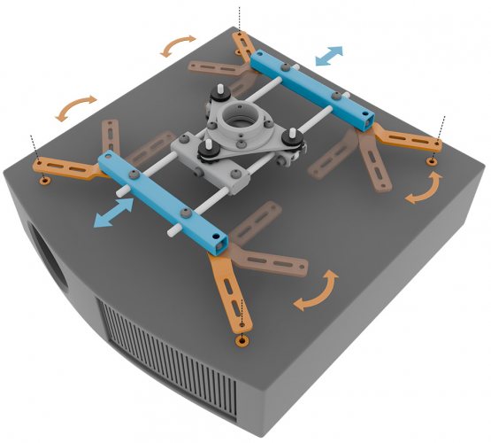 Потолочный кронштейн для проектора Stabilizz SZZ-P40B-280m