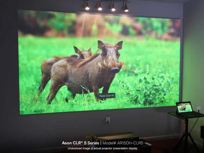 Elite Screens AR150H4-CLR5 На стене