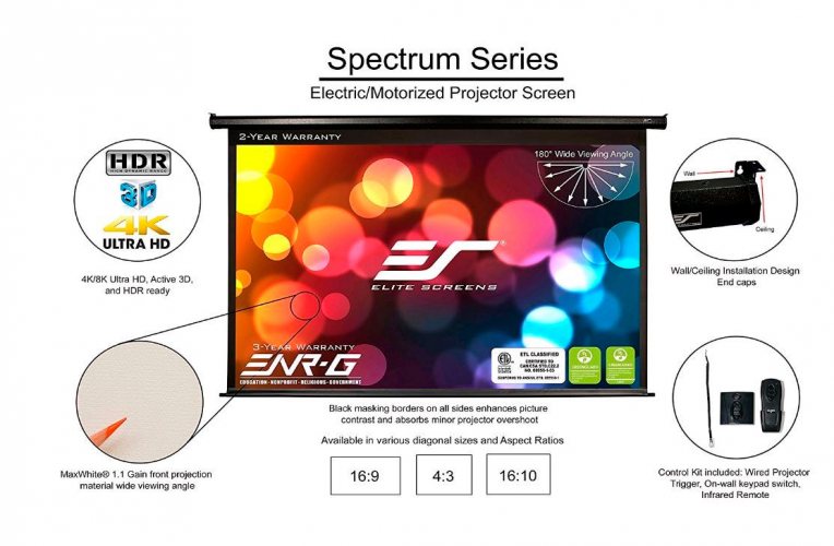 Elite Screen Electric110H особенности