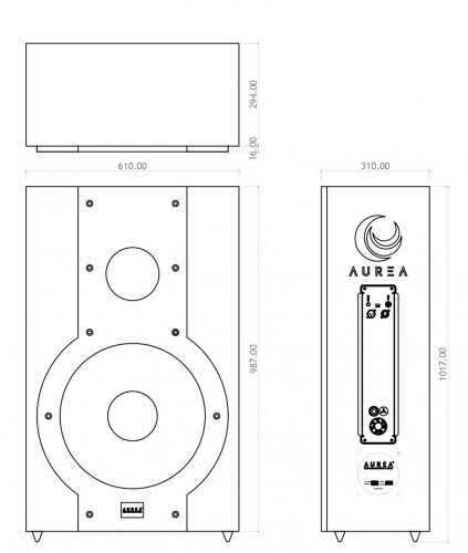 Размеры Aurea 18 Sub DSP 