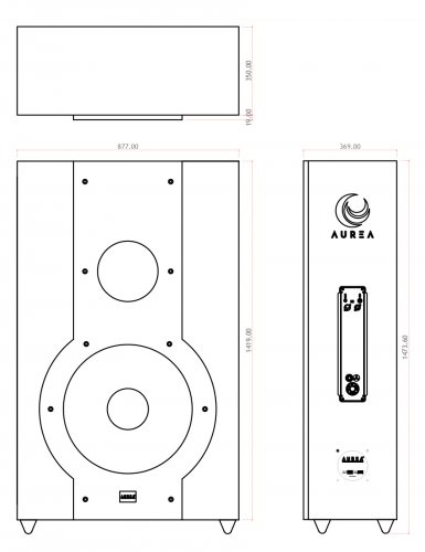 Размеры Aurea 21 Sub DSP