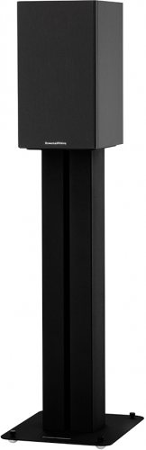 Bowers&Wilkins 607 (Matte Black) на напольной стойке с решёткой