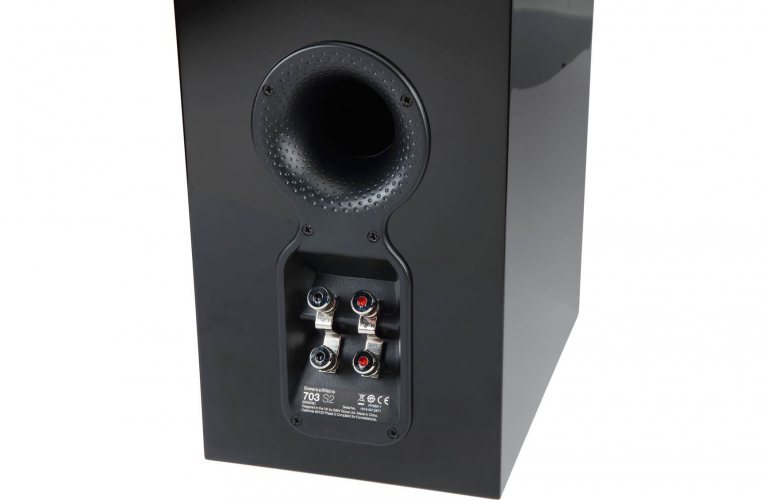 Bowers & Wilkins 703 S2 (Gloss Black) акустические разъёмы