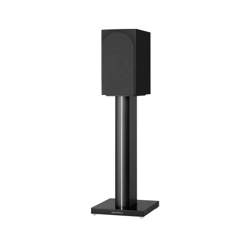 Bowers & Wilkins 706 S3 (Gloss Black) на стойке с решёткой