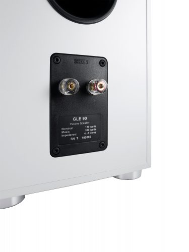 Canton GLE 90 (White) задняя панель акустические разъёмы
