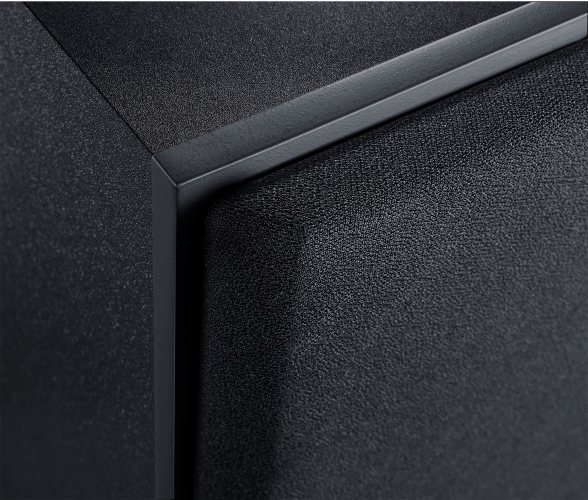 Canton SUB 12.4 (Black) передняя панель верхний угол с решёткой