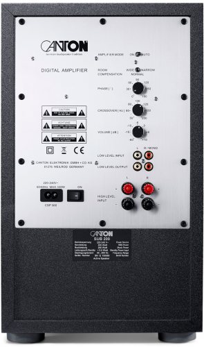 Canton SUB 200 (Black) задняя панель