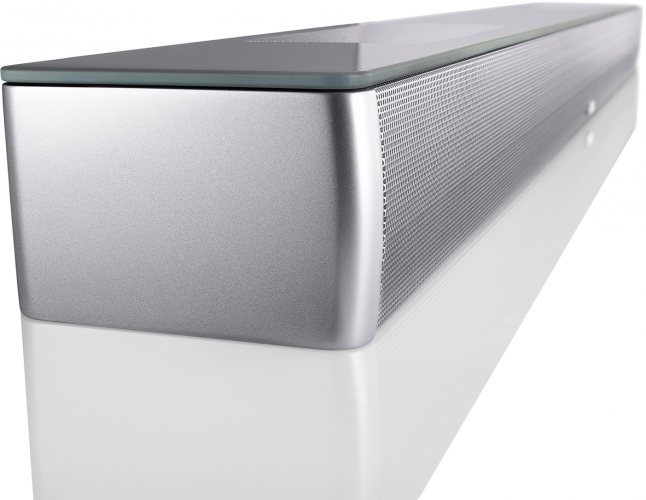 Canton Smart Soundbar 10 (Silver High Gloss Lacquer) вид сбоку