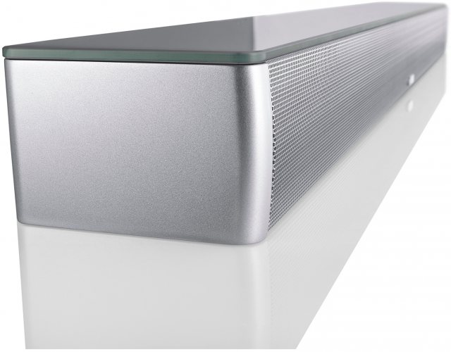 Canton Smart Soundbar 9 (Silver High Gloss Lacquer) вид сбоку