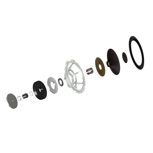 Dali EPIKORE 7 Black High Gloss Laquer НЧ диффузор в разрезе