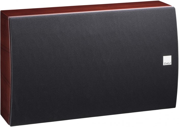 Dali RUBICON LCR (Rosso Veneer) горизонтальное размещение с решёткой