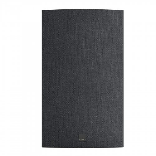 Dali RUBIKORE ON-WALL Black High Gloss Laquer Вид спереди с решёткой