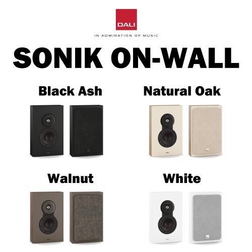 Dali SONIK ON-WALL Black Ash Варианты отделки