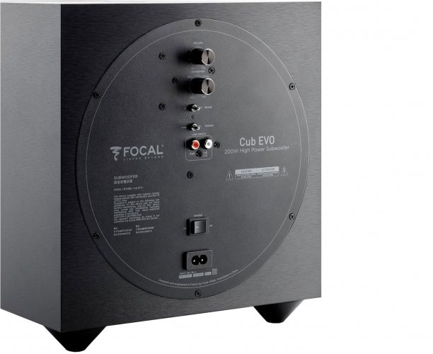 Focal Cub Evo (Black) панель управления