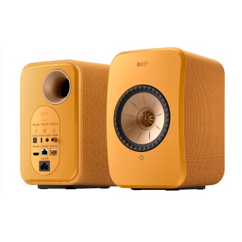 KEF LSX II Amber Haze Вид под углом