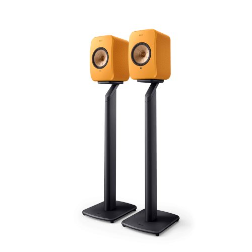 KEF LSX II Amber Haze На стойках