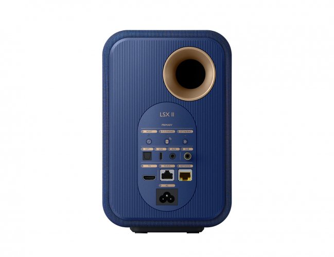 KEF LSX II (Cobalt Blue) задняя панель главная панель