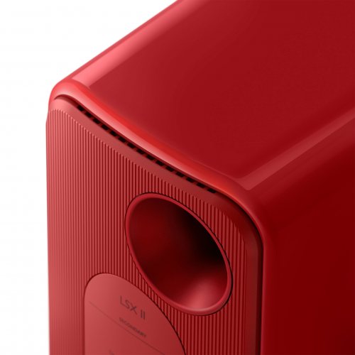 KEF LSX II (Lava Red) порт фазоинвертора