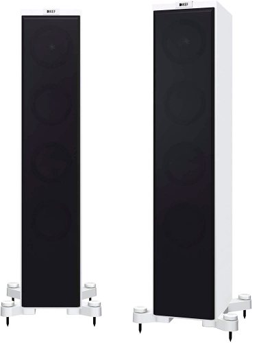 KEF Q550 (Satin White) с решёткой