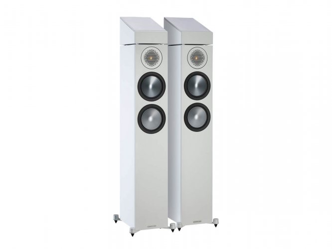 Monitor Audio Bronze AMS (White) на напольной колонке