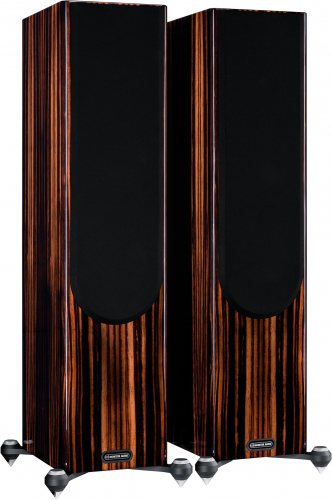 Monitor Audio Gold 300 (Piano Ebony) с решёткой