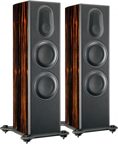 Monitor Audio PL300 II (Ebony Real Wood Veneer) с решёткой