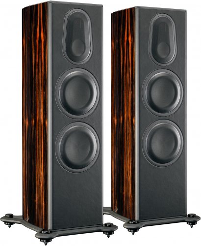 Monitor Audio PL300 II (Ebony Real Wood Veneer) с решёткой