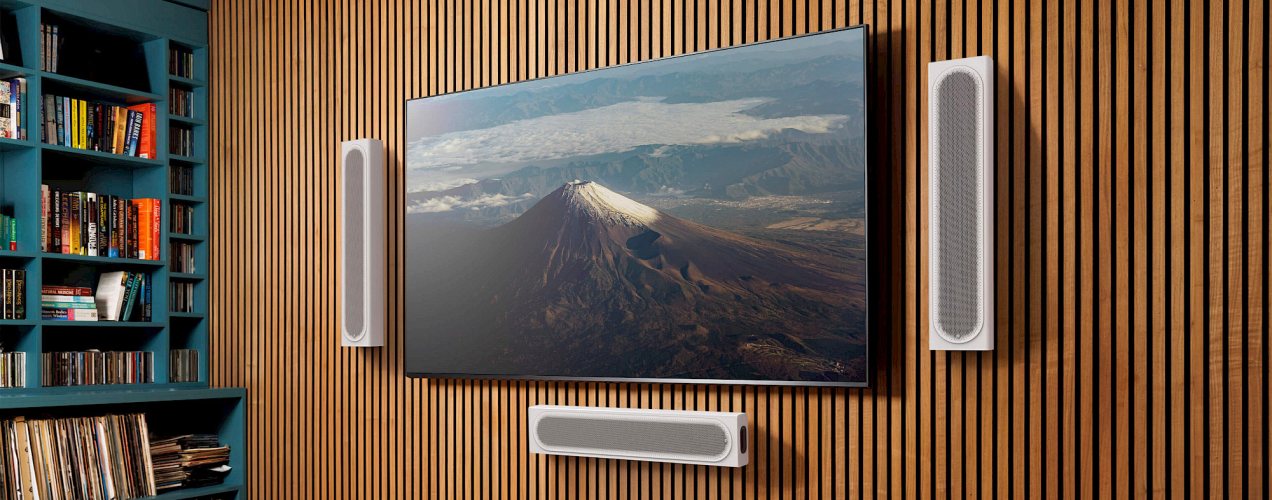 Monitor Audio Radius On-Wall 4G Satin White В интерьере