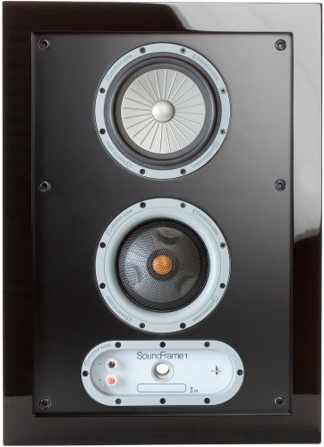 Monitor Audio SoundFrame 1 On-Wall (High Gloss Black) передняя панель