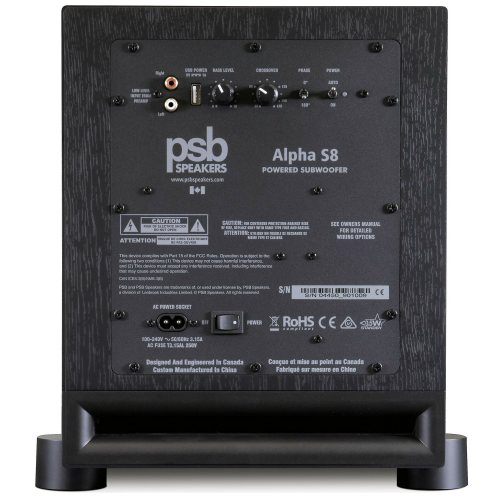 PSB Alpha S8 (Black Ash) задняя панель