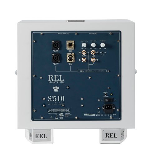 REL S/510 (White Lacquer) задняя панель