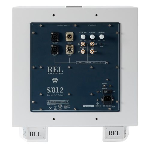REL S/812 (White Lacquer) задняя панель