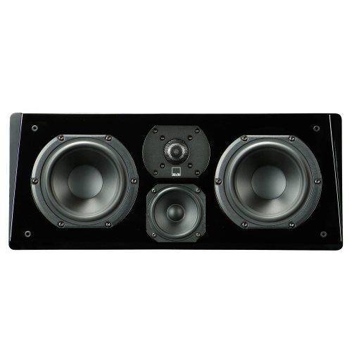 SVS Prime Center Piano Black Вид спереди