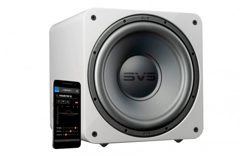 SVS SB-1000 Pro (Piano Gloss White) с телефоном