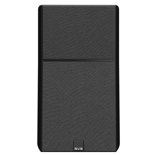 SVS Ultra Evolution Bookshelf Piano Gloss Black Вид спереди с решёткой