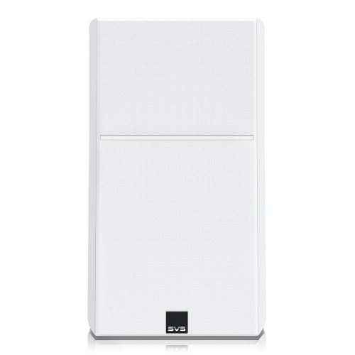 SVS Ultra Evolution Bookshelf Piano Gloss White Вид спереди с решёткой