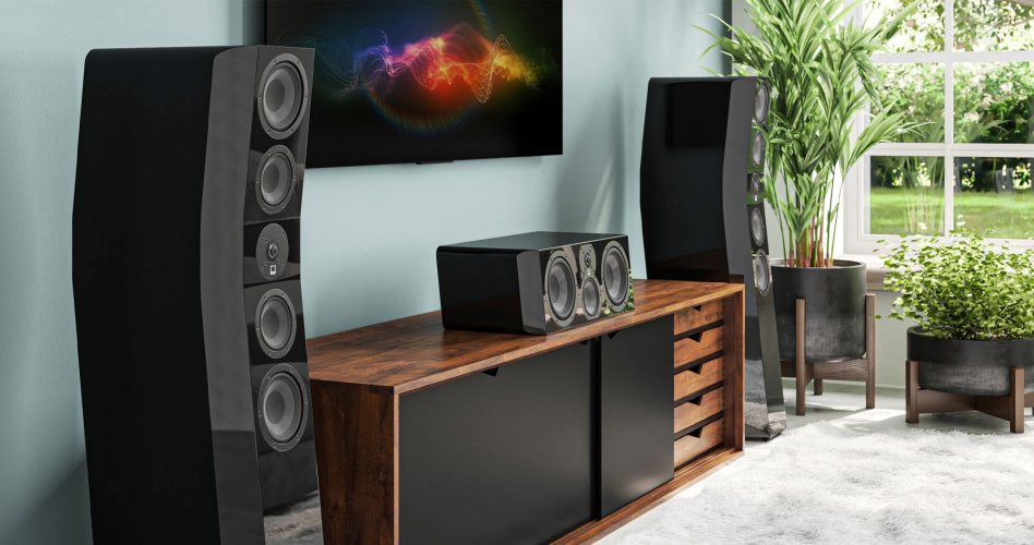 SVS Ultra Evolution Center Piano Gloss Black В интерьере