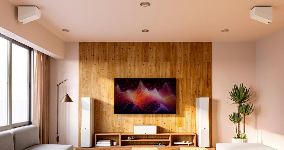 SVS Ultra Evolution Elevation Piano Gloss White В интерьере